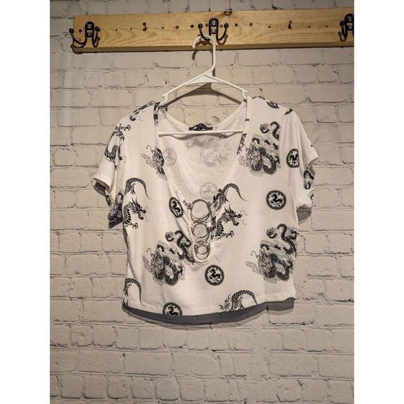 Faded Rose lowcut crop top size xl - Picture 4 of 5